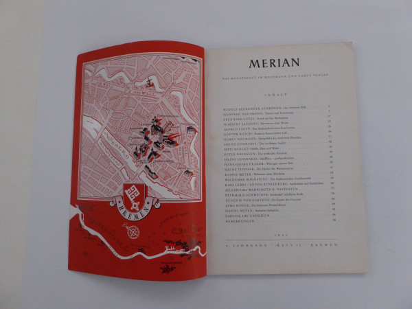 Merian Heft Bremen 1953 6. Jahrg.